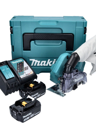 Makita DCC 500 RFJ Akku Diamantschneider 18 V 125 mm Brushless + 2x Akku 3,0 Ah + Ladegerät + Makpac - Toolbrothers