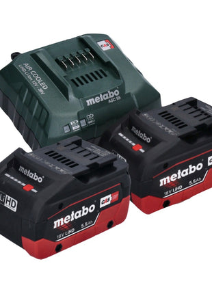 Metabo ULA 14.4 - Foco de mano con batería 18 LED 18 V 280 lm + 2x baterías 5,5 Ah + cargador