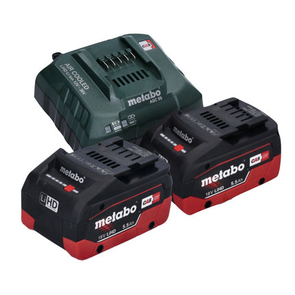 Metabo ULA 14.4 - Foco de mano con batería 18 LED 18 V 280 lm + 2x baterías 5,5 Ah + cargador