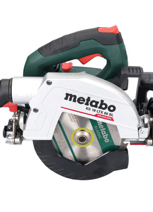 Metabo KS 18 LTX 66 BL Scie circulaire portative sans fil 18 V 165 mm + guide-chaîne + metaBOX - sans batterie, sans chargeur