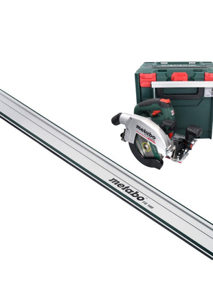 Metabo KS 18 LTX 66 BL Scie circulaire portative sans fil 18 V 165 mm + guide-chaîne + metaBOX - sans batterie, sans chargeur