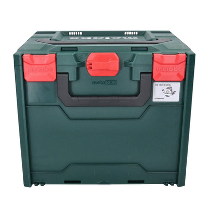 Sierra circular a batería Metabo KS 18 LTX 66 BL 18 V 165 mm + carril guía + metaBOX - sin batería, sin cargador