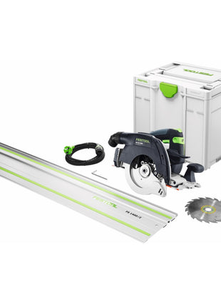 Festool HK 55 EBQ Plus FS Handkreissäge 1200 W 160 mm ( 576126 ) + Kreissägeblatt + Führungsschiene + Systainer - Toolbrothers