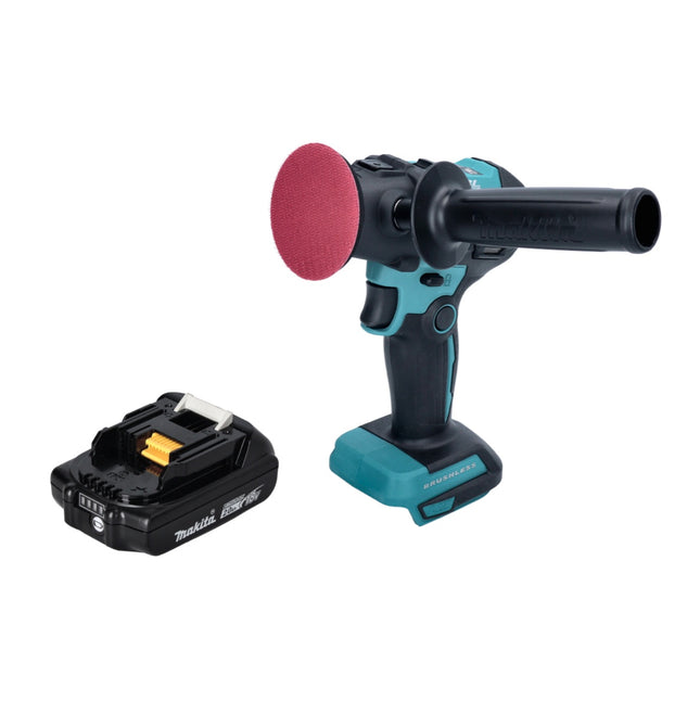 Makita DPV 300 A1 Pulidora sin cable 18 V 50 / 80 mm sin escobillas + 1x batería recargable 2,0 Ah - sin cargador