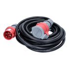 Brennenstuhl Cable de extensión CEE 400 V / 16 A 10 m IP44 negro (1167740) para corriente pesada / corriente trifásica / corriente eléctrica