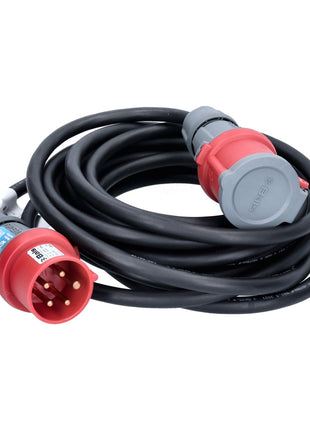 Brennenstuhl Cable de extensión CEE 400 V / 16 A 10 m IP44 negro (1167740) para corriente pesada / corriente trifásica / corriente eléctrica