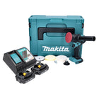 Pulidora amoladora a batería Makita DPV 300 RAJ 18 V 50 / 80 mm sin escobillas + 2x baterías 2,0 Ah + cargador + Makpac