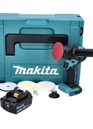 Makita DPV 300 F1J Akku Schleifer Polierer 18 V 50 / 80 mm Brushless + 1x Akku 3,0 Ah + Makpac - ohne Ladegerät - Toolbrothers