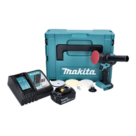 Makita DPV 300 RG1J Akku Schleifer Polierer 18 V 50 / 80 mm Brushless + 1x Akku 6,0 Ah + Ladegerät + Makpac - Toolbrothers