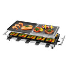 ProfiCook PC-RG 1144 Raclette Grill 2 en 1 parrilla natural de piedra reversible placa de fundición 1700 W para hasta 10 personas (501144)