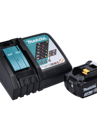 Makita DBO 380 RF1J Akku Schwingschleifer 18 V 93 x 185 mm Brushless + 1x Akku 3,0 Ah + Ladegerät + Makpac