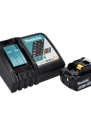 Makita DBO 380 RG1J Akku Schwingschleifer 18 V 93 x 185 mm Brushless + 1x Akku 6,0 Ah + Ladegerät + Makpac