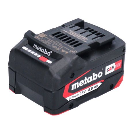 Batteria Metabo Li-Power 18 V 4,0 Ah CAS agli ioni di litio ( 625027000 ) con indicatore del livello di carica - successore di 625591000