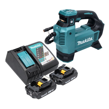 Compressore a batteria Makita DMP 181 RA 18 V 11,1 bar + 2x batteria ricaricabile 2,0 Ah + caricabatterie