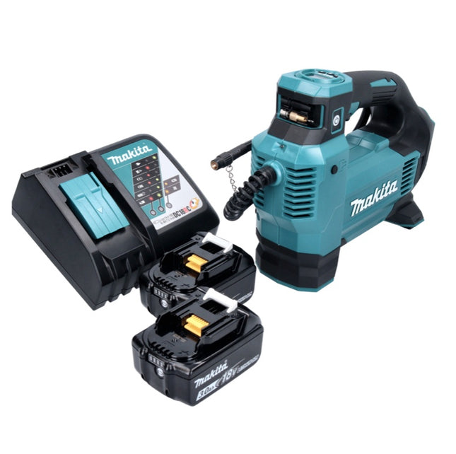 Makita DMP 181 RF akumulatorowa sprężarka 18 V 11,1 bar + 2x akumulator 3,0 Ah + ładowarka