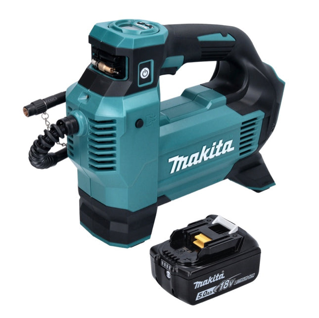 Makita DMP 181 T1 kompresor akumulatorowy 18 V 11,1 bar + 1x akumulator 5,0 Ah - bez ładowarki