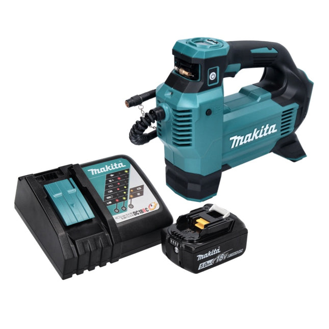 Makita DMP 181 RT1 cordless compressor 18 V 11.1 bar + 1x rechargeable battery 5.0 Ah + charger