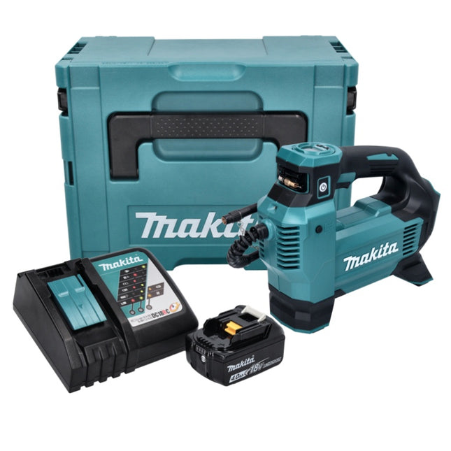 Makita DMP 181 RM1J compresor sin cable 18 V 11,1 bar + 1x batería 4,0 Ah + cargador + Makpac