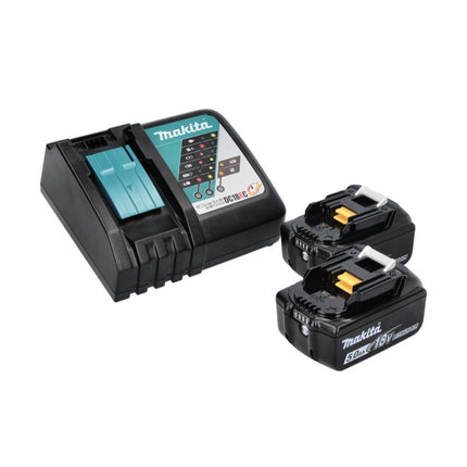 Makita DMP181RTJ Compresseur/Gonfleur sans fil 11,1 bar 18V + 2x Batteries 5,0 Ah + Chargeur + Coffret Makpac