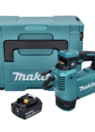 Compresor de batería Makita DMP 181 G1J 18 V 11,1 bar + 1x batería 6,0 Ah + Makpac - sin cargador