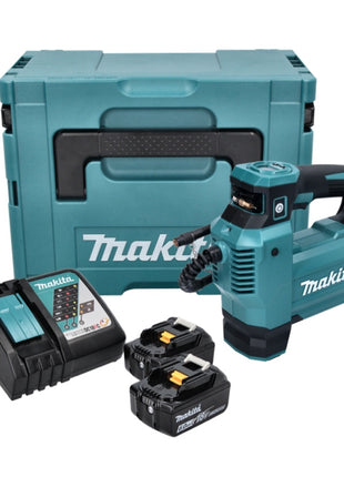 Compresor de batería Makita DMP 181 RGJ 18 V 11,1 bar + 2x baterías 6,0 Ah + cargador + Makpac