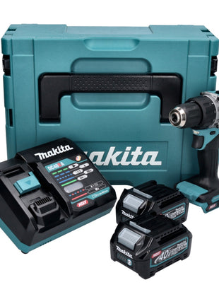 Taladro atornillador inalámbrico Makita DF 002 GD201 40 V máx. 64 Nm Brushless XGT + 2x batería 2,5 Ah + cargador + Makpac