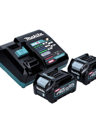 Amoladora angular a batería Makita GA 023 GD2 40 V máx. 125 mm sin escobillas XGT + 2 baterías 2,5 Ah + cargador