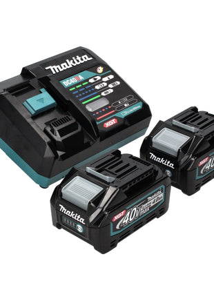 Makita GA 023 GM2 Meuleuse d'angle sans fil 40 V max. 125 mm Brushless XGT + 2x batterie 4,0 Ah + chargeur