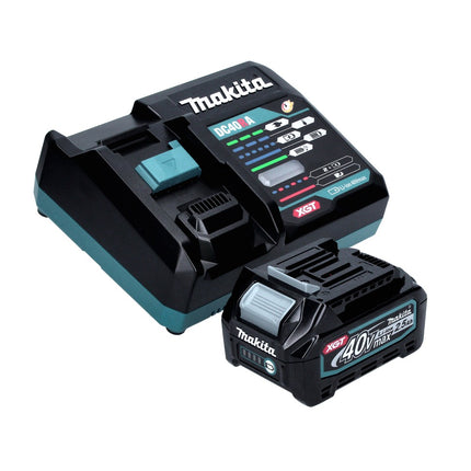 Amoladora angular a batería Makita GA 023 GD101 40 V máx. 125 mm sin escobillas XGT + 1x batería 2,5 Ah + cargador + Makpac