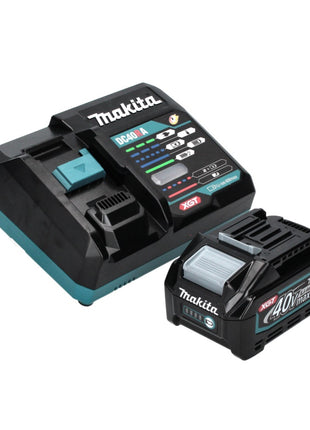 Amoladora angular a batería Makita GA 023 GM101 40 V máx. 125 mm sin escobillas XGT + 1x batería 4,0 Ah + cargador + Makpac