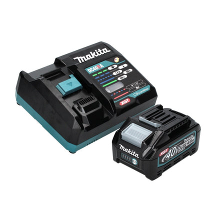 Amoladora angular a batería Makita GA 023 GM101 40 V máx. 125 mm sin escobillas XGT + 1x batería 4,0 Ah + cargador + Makpac