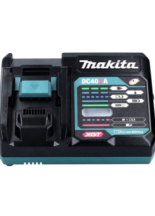 Kit de fuente de alimentación Makita 40 V máx. (191L77-9) con 2 baterías BL 4040 4,0 Ah + cargador rápido DC 40 RA XGT LXT