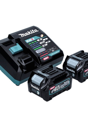 Kit de fuente de alimentación Makita 40 V máx. (191L76-1) con 2 baterías BL 4025 de 2,5 Ah + cargador rápido DC 40 RA XGT LXT