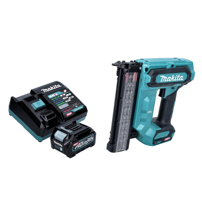 Makita FN 001 GD1 Chiodatrice a testa piatta a batteria 40 V max. XGT Brushless + 1x batteria 2,5 Ah + caricabatteria