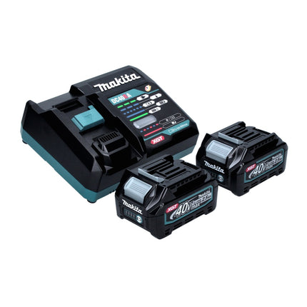 Makita FN 001 GD2 Cloueur à tête refoulante sans fil 40 V max XGT brushless + 2x Batteries 2,5 Ah + Chargeur