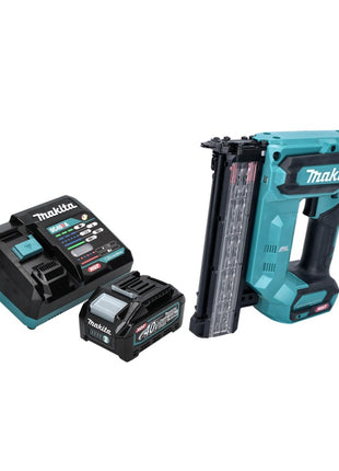 Clavadora con cabezal de batería Makita FN 001 GM1 40 V máx. XGT Brushless + 1x batería 4,0 Ah + cargador