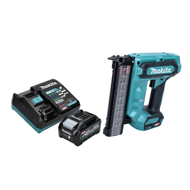 Makita FN 001 GM1 Chiodatrice a testa piatta a batteria 40 V max. XGT Brushless + 1x batteria 4,0 Ah + caricabatteria
