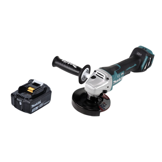 Makita DGA 517 F1 cordless angle grinder 18 V 125 mm brushless + 1x rechargeable battery 3.0 Ah - without charger