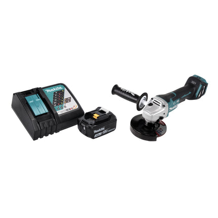 Makita DGA 517 RF1 cordless angle grinder 18 V 125 mm brushless + 1x rechargeable battery 3.0 Ah + charger