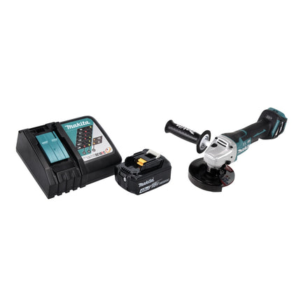 Makita DGA 517 RM1 cordless angle grinder 18 V 125 mm brushless + 1x battery 4.0 Ah + charger