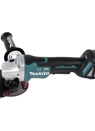 Amoladora angular a batería Makita DGA 517 RM 18 V 125 mm sin escobillas + 2x baterías 4,0 Ah + cargador