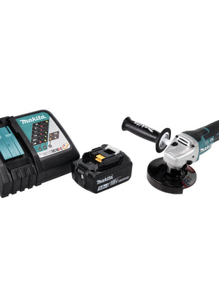 Makita DGA 517 RT1 akumulatorowa szlifierka kątowa 18 V 125 mm bezszczotkowa + 1x akumulator 5,0 Ah + ładowarka