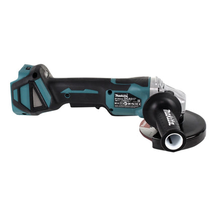 Makita DGA 517 RT cordless angle grinder 18 V 125 mm brushless + 2x rechargeable battery 5.0 Ah + charger