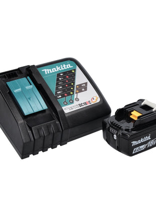 Amoladora angular a batería Makita DGA 517 RG1 18 V 125 mm sin escobillas + 1x batería 6,0 Ah + cargador