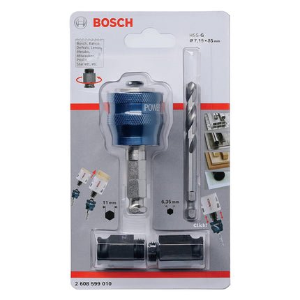 Bosch Power Change Plus Holesaw Adaptor Set 7.15 x 85 mm + HSS-G Drill Hexagonal Holder - Multimaterial - Carbide (2608599010)