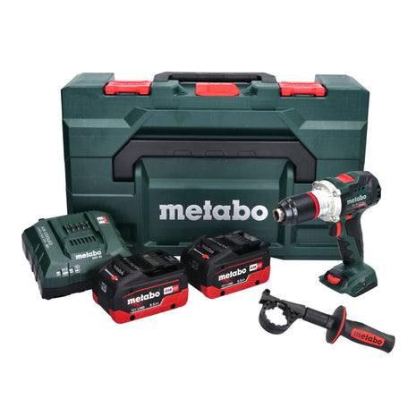 Metabo BS 18 LTX BL I Akku Bohrschrauber 18 V 130 Nm ( 602358660 ) + 2x Akku 5,5 Ah + Ladegerät + metaBOX - Toolbrothers