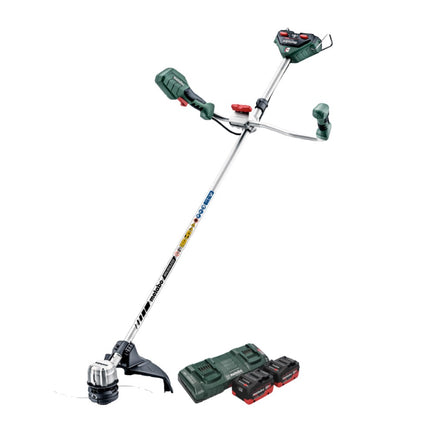 Metabo FSB 36-18 LTX BL 40 Desbrozadora sin cable 36 V ( 2x 18 V ) bimanual sin escobillas + 2x batería 5,5 Ah + cargador doble
