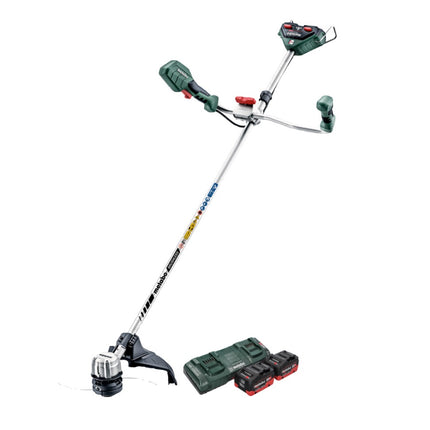Metabo FSB 36-18 LTX BL 40 Desbrozadora sin cable 36 V ( 2x 18 V ) bimanual sin escobillas + 2x batería 10,0 Ah + cargador doble