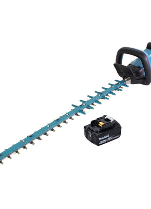 Cortasetos a batería Makita DUH 752 T1 18 V 75 cm sin escobillas + 1x batería 5,0 Ah - sin cargador