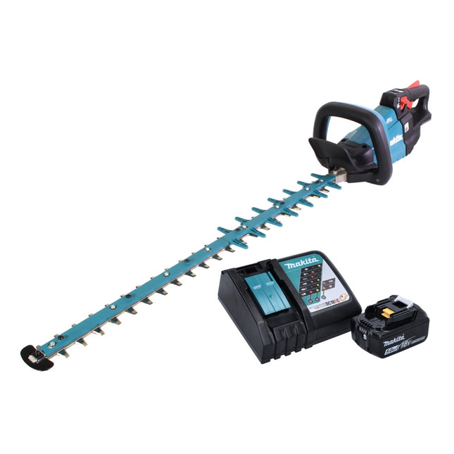 Makita DUH 752 RT1 Cordless Hedge Trimmer 75cm Brushless 18V + 1x Battery 5.0 Ah + Charger